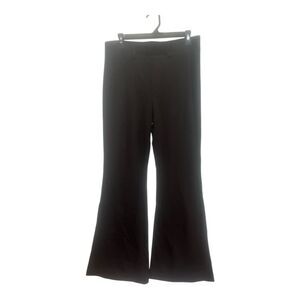 One5One Women's Black Bell Bottom Pants Size L High Waist Flared Casual